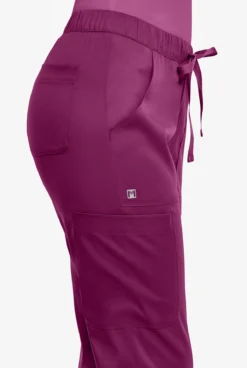 Maevn Matrix Women's 5-Pocket STRETCH Elastic Waist Drawstring Cargo Scrub Pants - Petite -Uniform Store MA6501 HOLLY 3 HV