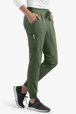 Maevn Matrix UA Exclusive Women's 5-Pocket STRETCH Jogger Scrub Pants -Uniform Store MA6502 OLIVE 5