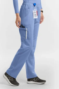 MOVEMENT By Butter-Soft Rigel Women's 9-Pocket Interior Drawstring STRETCH Scrub Pants -Uniform Store MBS243 CEIL 3 HV