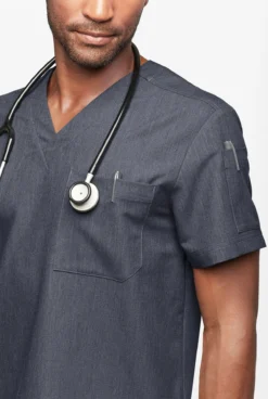 MOVEMENT By Butter-Soft Mars Men's 3-Pocket V-Neck Scrub Top 6 MOVEMENT By Butter-Soft Mars Men's 3-Pocket V-Neck Scrub Top -Uniform Store MBS375 INHEA 3 HV