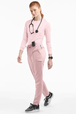 Movement By Butter-Soft Capricorn Women’s 7-Pocket Skinny Pintuck Scrub Pants - Petite -Uniform Store MBS431 MASHA 4