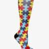 Prestige Autism Awareness Women's 15-20 MmHg Moderate Compression Socks