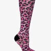 Prestige Leopard Hot Pink Women's 15-20 MmHg Moderate Compression Socks