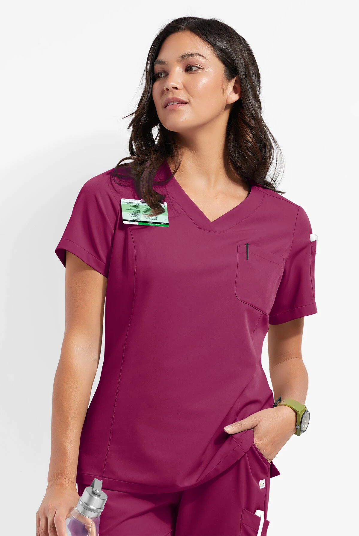 ReSurge Diamond Women's 3-Pocket V-Neck Tuck In / Wear Out Scrub Top 1 ReSurge Diamond Women's 3-Pocket V-Neck Tuck In / Wear Out Scrub Top