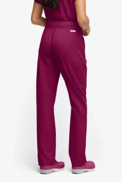 ReSurge Topaz Women's 11-Pocket Drawstring Scrub Pants -Uniform Store RE5514 092023 WINE 5