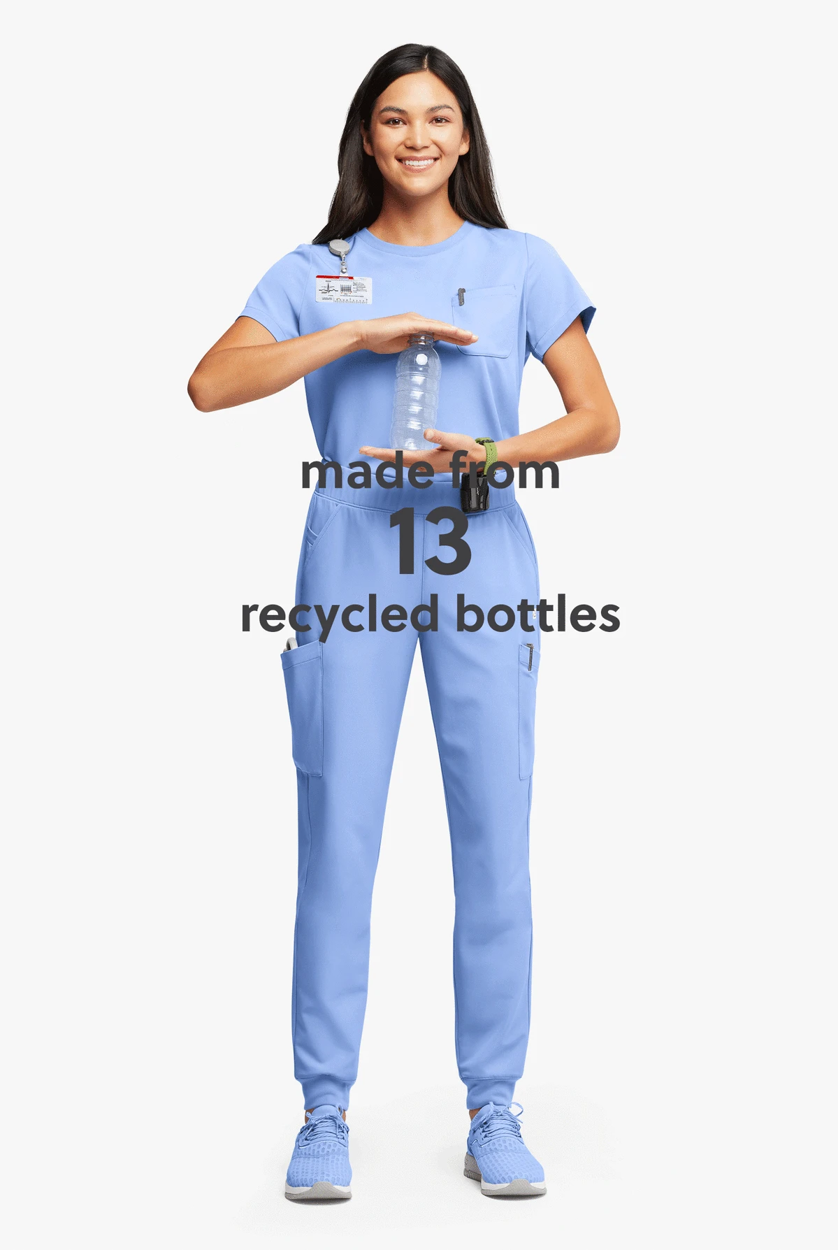 ReSurge Citrine Women's Crew Neck Tuck In / Wear Out Scrub Top 5 ReSurge Citrine Women's Crew Neck Tuck In / Wear Out Scrub Top - Image 5