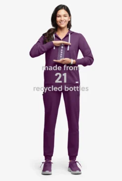 ReSurge Jasper Women's 4-Pocket Long Sleeve Pullover Hoodie 10 ReSurge Jasper Women's 4-Pocket Long Sleeve Pullover Hoodie -Uniform Store RE5627 092023 EGGPL 5