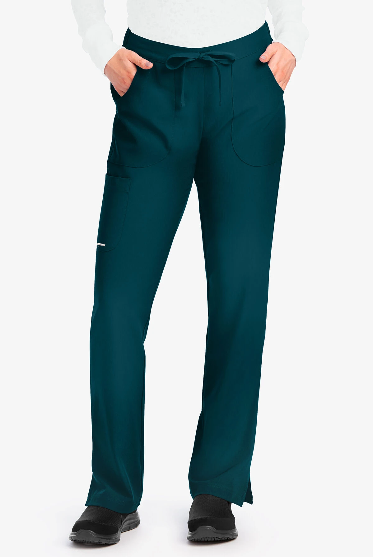 Skechers By Barco Reliance Women's 3-Pocket STRETCH Cargo Drawstring Scrub Pants - Petite 1 Skechers By Barco Reliance Women's 3-Pocket STRETCH Cargo Drawstring Scrub Pants - Petite