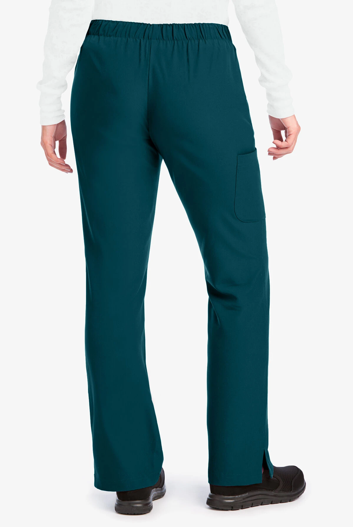 Skechers By Barco Reliance Women's 3-Pocket STRETCH Cargo Drawstring Scrub Pants - Petite 2 Skechers By Barco Reliance Women's 3-Pocket STRETCH Cargo Drawstring Scrub Pants - Petite - Image 2