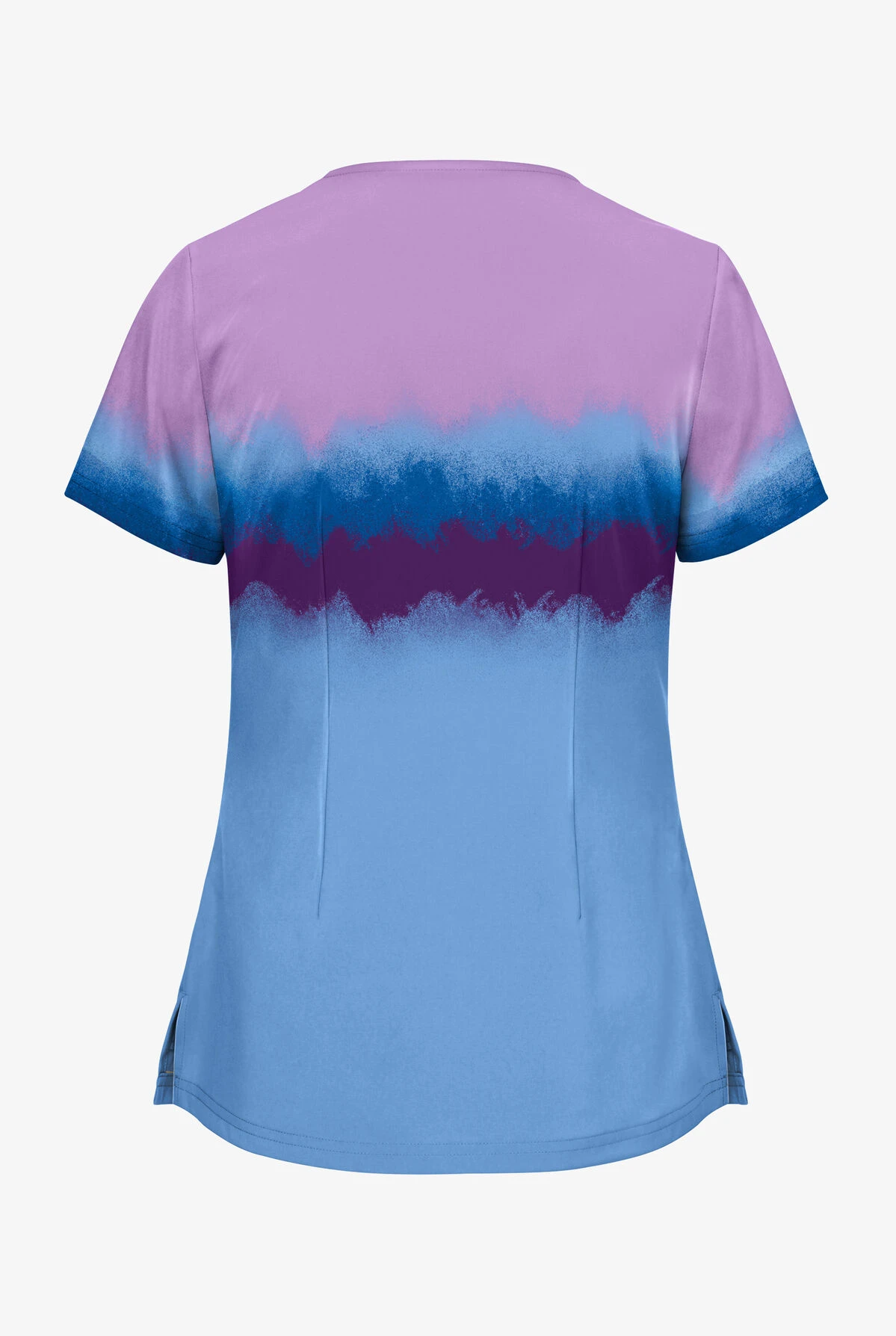 UA Butter-Soft Painted Stripes Ceil Women's Welt Pocket V-Neck Print Scrub Top 2 UA Butter-Soft Painted Stripes Ceil Women's Welt Pocket V-Neck Print Scrub Top - Image 2