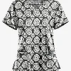UA Butter-Soft STRETCH Desert Stars Black Printed Women's 4-Pocket Large Grommet Scrub Top
