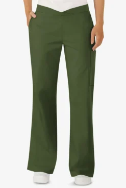 Butter-Soft Core By UA™ Women's 4-Pocket Front Crossover Waistband Scrub Pants -Uniform Store UA56C OLIVE 5