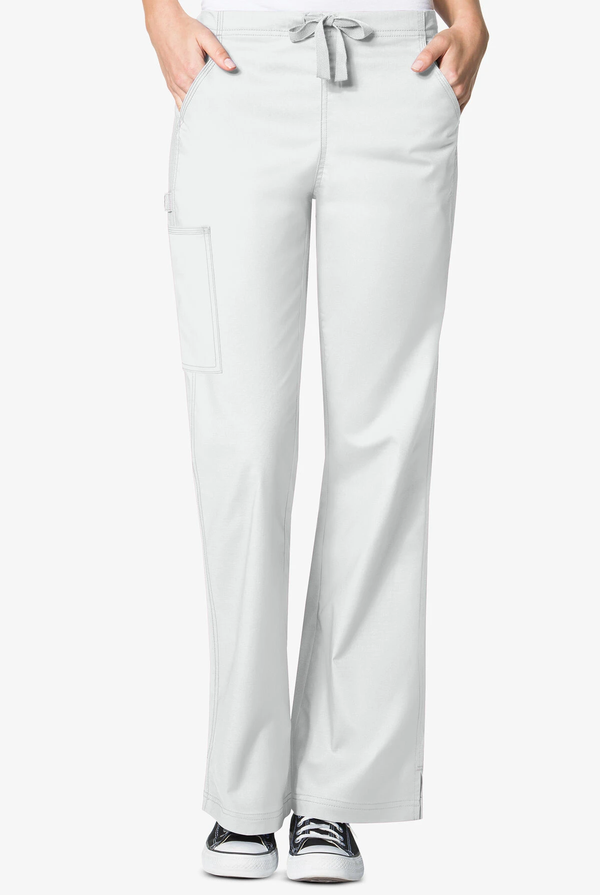 WonderWink WonderFLEX Grace Women's 4-Pocket STRETCH Cargo Scrub Pants - Petite 1 WonderWink WonderFLEX Grace Women's 4-Pocket STRETCH Cargo Scrub Pants - Petite