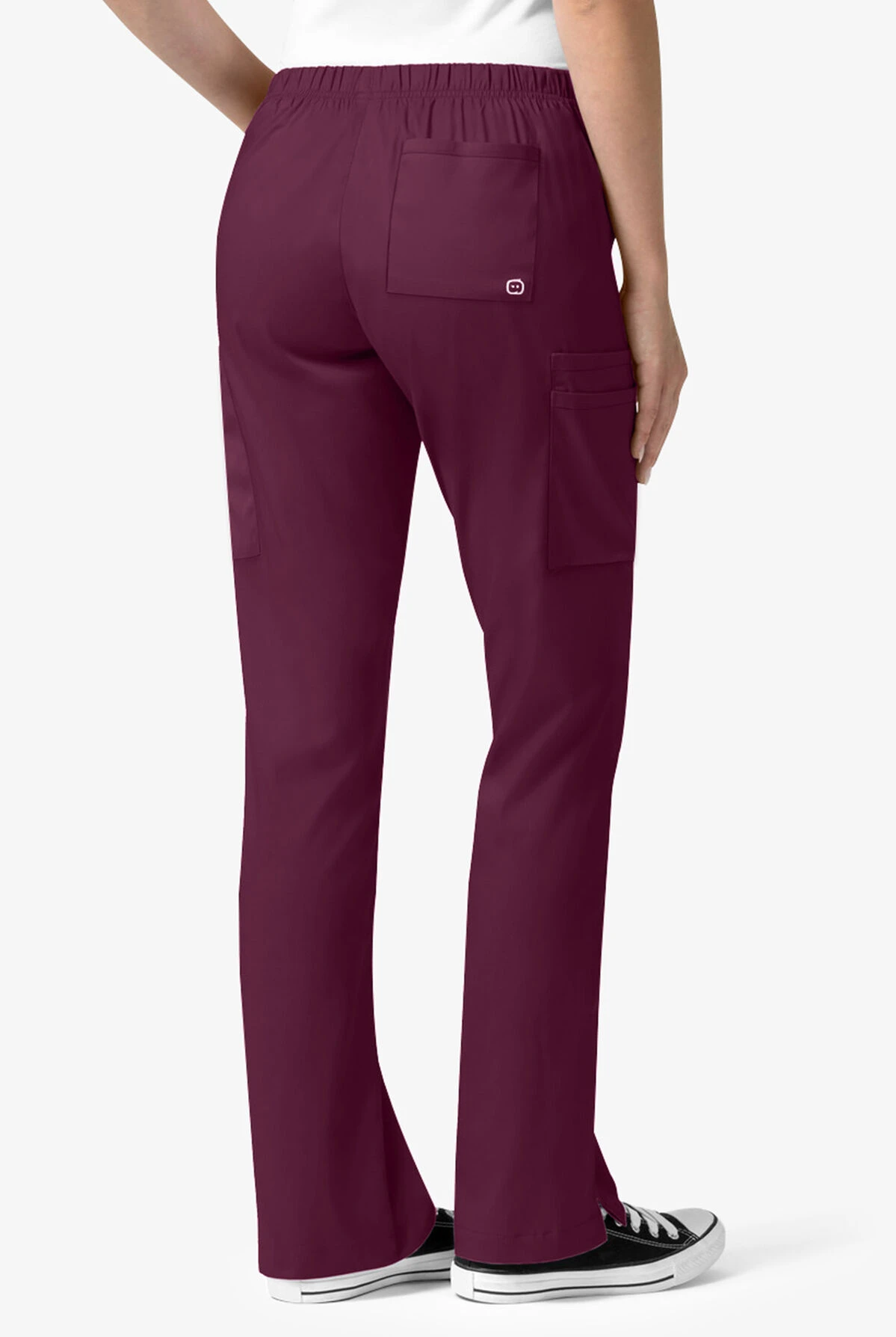 WonderWink PRO Women's 6-Pocket STRETCH Drawstring Cargo Scrub Pants - Petite 2 WonderWink PRO Women's 6-Pocket STRETCH Drawstring Cargo Scrub Pants - Petite - Image 2