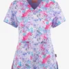 UA Exclusive Zavate Ava Therese Summer Breeze Floral Women's 2-Pocket STRETCH V-Neck Print Top